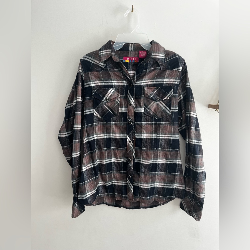 Women’s BTC Purple & Blue Western Snap Shirt